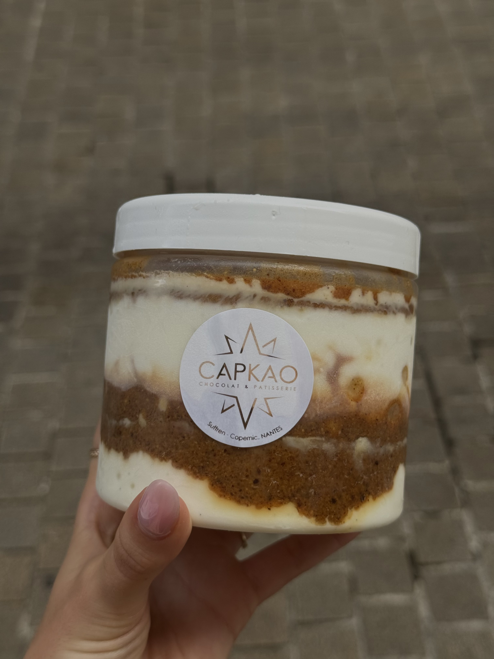 Glace en pot vanille & praliné noisette